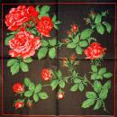 ROS-0330 Roses - 3-ply (black) - Ihr
